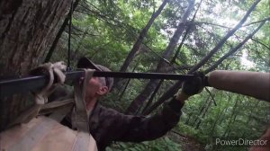 подкормка диких кабанов, быт на зимовье