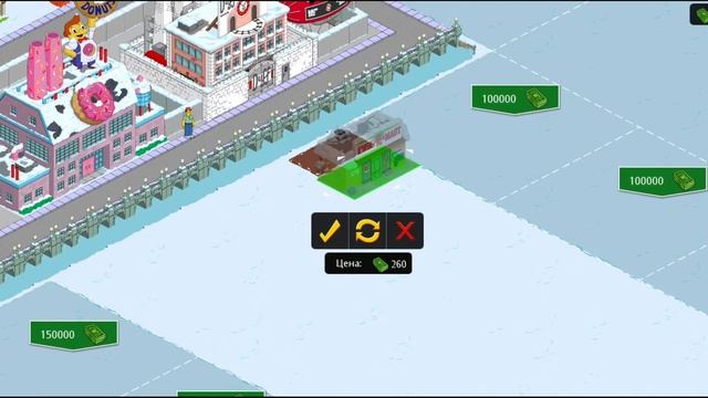 #63 Рональд Рейган. The Simpsons: Tapped Out. Игра Спрингфилд. Симпсоны. 939 уровень зима рождество