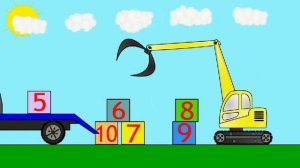 Мультик с техникой. Учим цифры. Развивающий мультик для детей