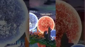 Сравнение размеров  звёзд.