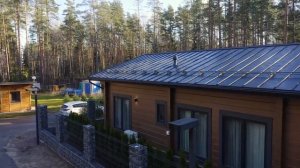 Одноэтажный дом из клеёного бруса. Проект Бруклин. Репино.