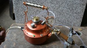 Бензиновая горелка из чайника.