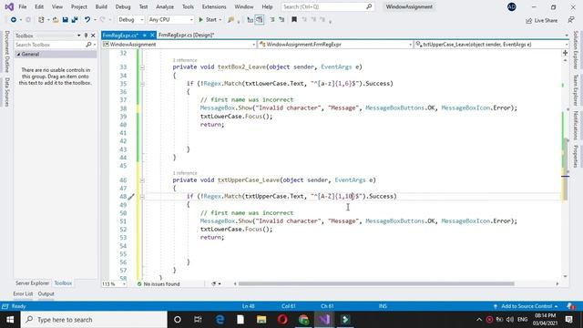 Window Application With Regular Expression with C# смотреть онлайн