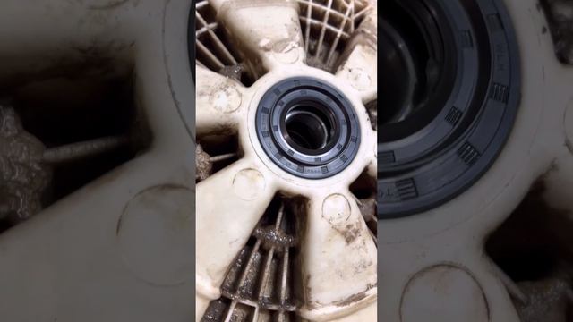 Ремонт стиральной машинки LG замена подшипников и сальника Элджи смотреть онлайн