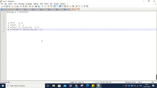 Given a binary string, count number of substrings that start and end with 1 (Binary String)  | Java