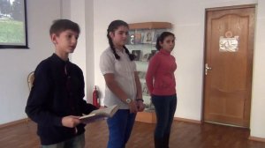 Школьники читают стихи Сергея Есенина