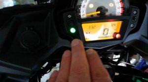 загорелся чек Кавасаки версус 650 2017г