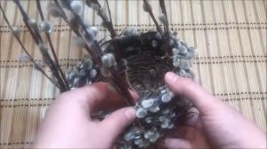 Корзинка из вербы.Своими руками.