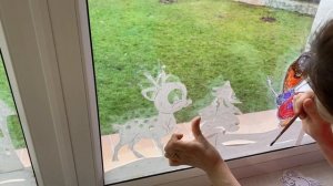 Новогодний декор⭐️Украшаем дом своими руками вместе с детками?Вытынанки на окна