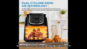 Midea mf-tn40d2 airfryer xl bewertung: heißluftfritteuse mit dual cyclone technology