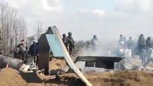 India air craft  crash in budgam jammu kashmir