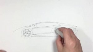 Как нарисовать машину Ламборгини поэтапно | How to Draw a Lamborghini