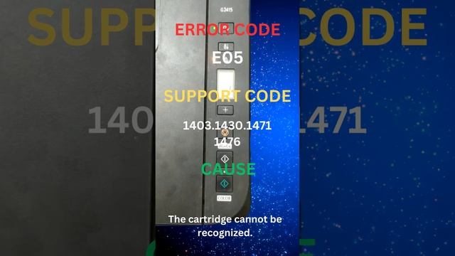 E05 | Canon pixma printer error codes and causes #printertroubleshooting  #canon #pixma #printer