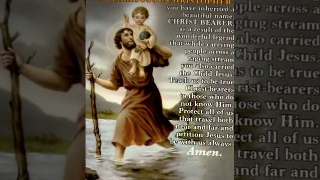 Prayer to Saint Christopher…🙏🙏especially before traveling