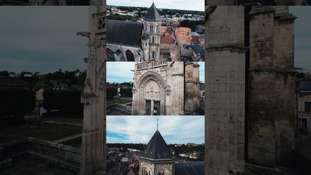 I "Epic Aerial Odyssey: Unveiling Église Sainte-Radegonde's Timeless Majesty!"