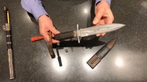 Часть 1. Разбор медвежьего охотничьего кинжала прототипа ножа Егора Самсонова в Туле. Обзор.