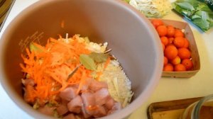 Рис с мясом и овощами в мультиварке