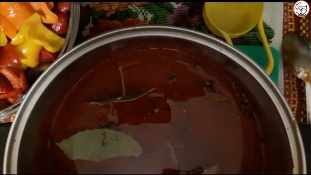 Сладкий болгарский перец в томатном соусе. САМЫЙ ВКУСНЫЙ салат НА ЗИМУ из сладкого ПЕРЦА! смотреть онлайн