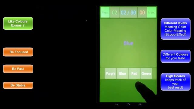 Струп Эффект Тест: Вызов и Испытание Мозга | БЕСПЛАТНАЯ игра для Android | Промо видео