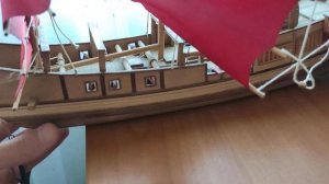 ✅ Деревянная модель корабля "ДЖОНКА"