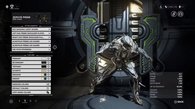 Warframe Fashion Showcase: Zephyr Umbra, Prime, Itzal (Colour codes in the Description Below) смотреть онлайн
