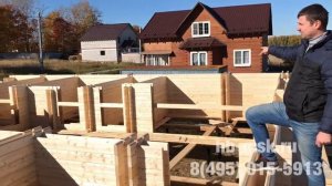 Дом из двойного бруса. Строим деревянный дом из двойного бруса. Выпуск #2