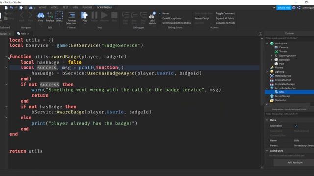 How to Add Badges to Your Roblox Game смотреть онлайн