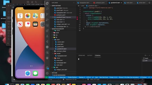 flutter: linear gradient appbar смотреть онлайн