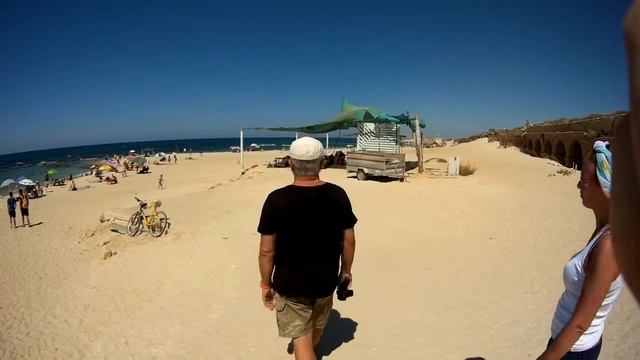 Aqueduct in Caesarea Israel - SJCAM SJ5000 /Пляж и акведук в Кейсарии смотреть онлайн