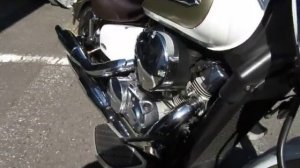 мотосалон Япония Мотоцикл круизер Honda Shadow 750 рама RC50 мотосумка гв 2010 белый золото