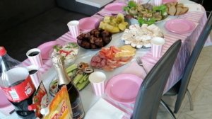 Меню на День Рождения ребенка. Красивый праздничный стол. День Рождения ребенка