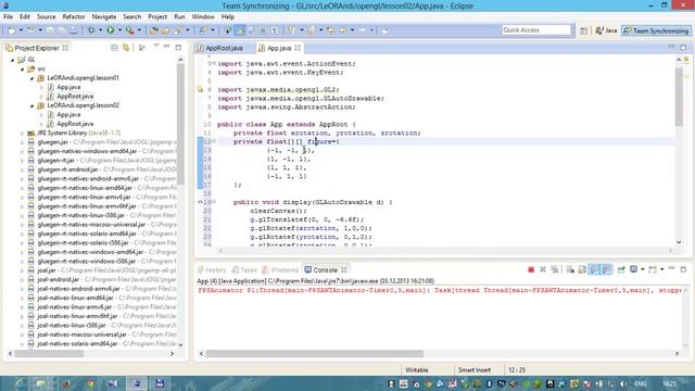 Java 3D OpenGL Cube Tutorial Lesson 02