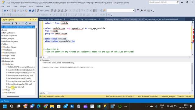Data Analysis SQL Project | Exploratory Data Analysis in SQL | Accident Data Analysis