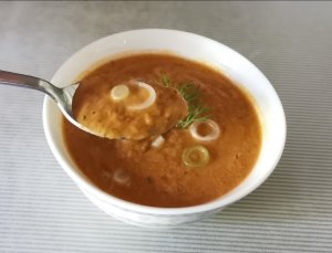 ЛЕТНИЙ РЕЦЕПТ! ГАСПАЧО с печеным перцем! Гаспачо с томатами и огурцами. Овощной гаспачо. Летний суп.