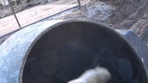 приготовление кладочного  раствора в зимний период времени.