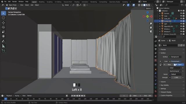 How to Make a Bedroom in Blender! (TIPS for Elegant Interiors Included) смотреть онлайн