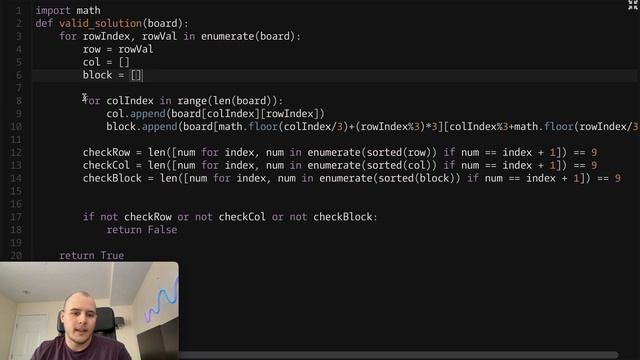 Code Wars 4 - Sudoku Validator! Python Data Structures and Algorithms.