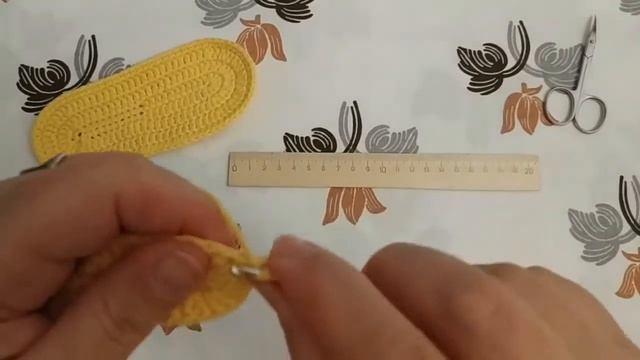 Подошва для вязаных тапочек крючком смотреть онлайн