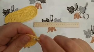 Подошва для вязаных тапочек крючком