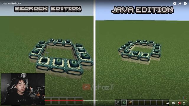 FIX PEMBUKTIAN PERBEDAAN JAVA VS BEDROCK MINECRAFT смотреть онлайн