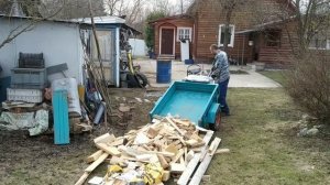 Минитрактор из мотоблока с прицепом.