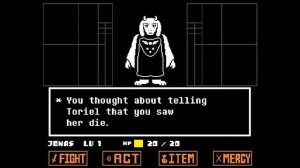 P.O.V: you killed toriel and then reset