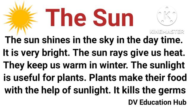 Essay on Sun in english/The Sun essay in english/english essay on Sun/essay on sun for kids/The Sun смотреть онлайн