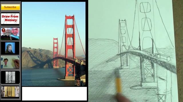 Perspective Step by Step- How to Draw a Bridge