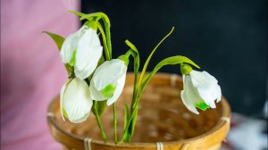 ПОДСНЕЖНИКИ из доступной мастики- Я - ТОРТодел!