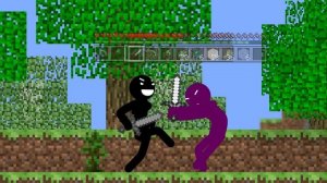 Stickman VS. Minecraft