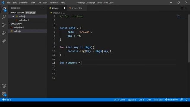 JavaScript for Beginners A -Z #28 | For in Loop - JavaScript Loops смотреть онлайн