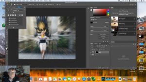 Photoshop:как размыть фон фото с помощью эффекта Zoom Blur,  работа со слоями, маской, стиль Stroke