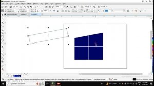 How to make Windows 10 logo in CorelDRAW Multitasker Ujjwal