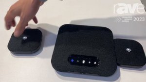 ISE 2023: WeDoInnov Demos POD7 Video Conference Speakerphone with Wireless Extension Mics